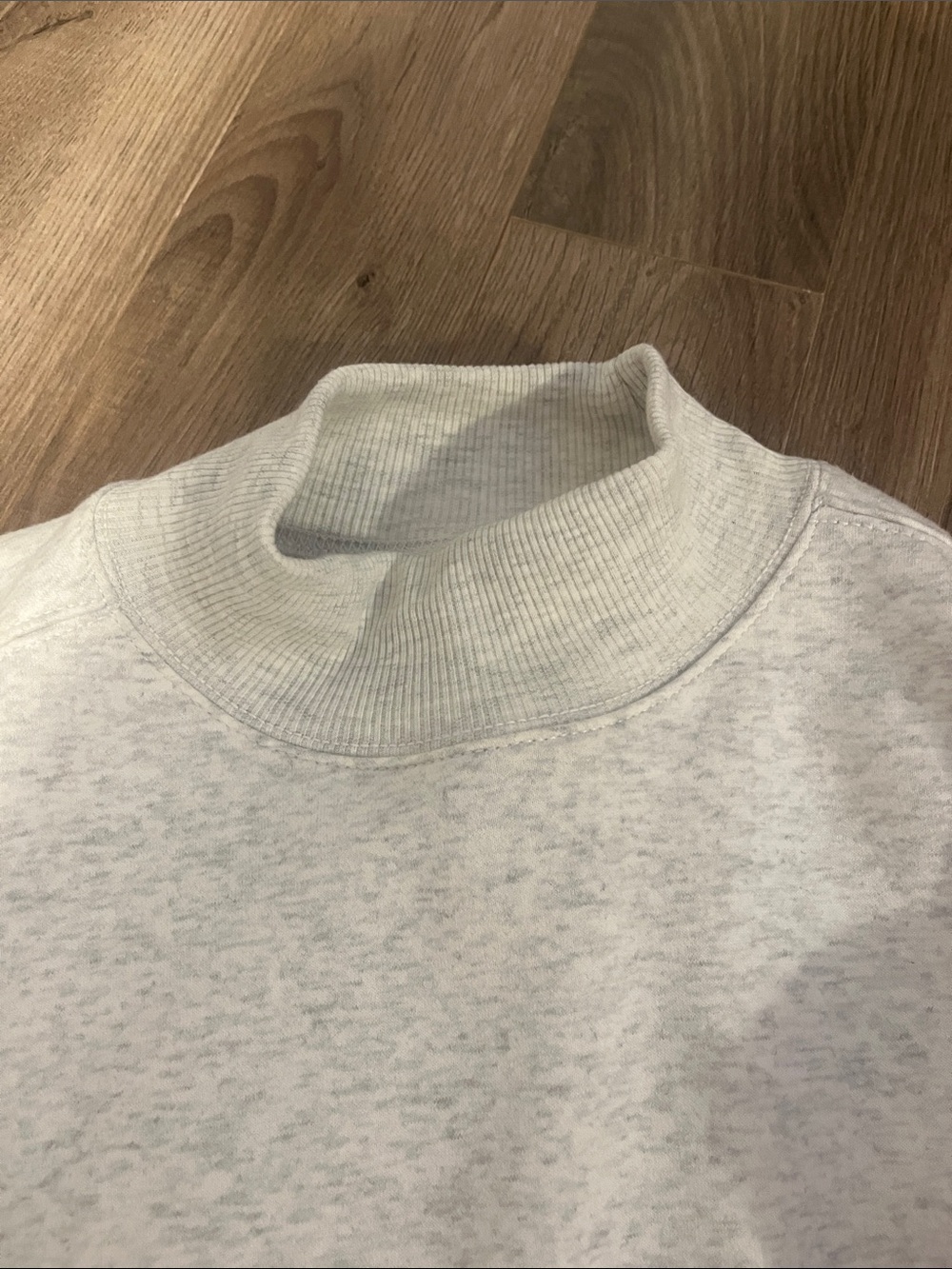 American Eagle Outfitters Light Heather Gray Turtleneck Sweater